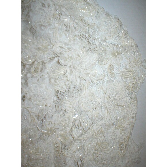 New Womens 6 NWT Designer Antonio Marras Italy Dress 42 Silk Bead Overlay Ivory - Picture 9 of 12